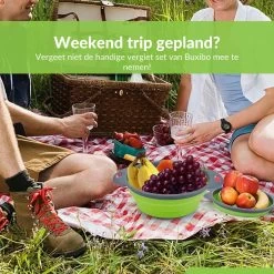 Buxibo - 3-Delige Keuken Vergiet Set Inklapbaar Groen/Grijs -Campingwinkel 1200x1200 1904