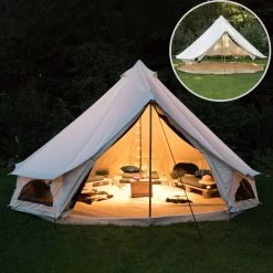 Skandika Tipii 400 Canvas Tent – Tipi-tenten – 8 Persoons Familietent - Campingtent – Muggengaas – 250 Cm Stahoogte – 400 Cm Diameter – 4000 Mm Waterkolom – Indische Tent, Partytent, Festivaltent – Outdoor, Camping, Tuin – Kamperen – Wit 12 Skandika Tipii 400 Canvas Tent – Tipi-tenten – 8 Persoons Familietent - Campingtent – Muggengaas – 250 Cm Stahoogte – 400 Cm Diameter – 4000 Mm Waterkolom – Indische Tent, Partytent, Festivaltent – Outdoor, Camping, Tuin – Kamperen – Wit -Campingwinkel 1200x1200 196