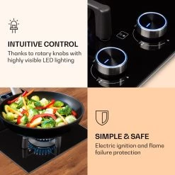 Illuminosa Domino Gaskookplaat 2-pits Sabaf Branders Glaskeramiek -Campingwinkel 1200x1200 1973