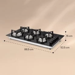 Trifecta 6 Gaskookplaat 6-pits Grote, Normale En Extra Glaskeramische Branders -Campingwinkel 1200x1200 1981