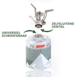 MacGyver Gasbrander Mini RVS - Camping Kookstel - Kookbrander - 10 Cm - Elektronische Ontsteking -Campingwinkel 1200x1200 2060