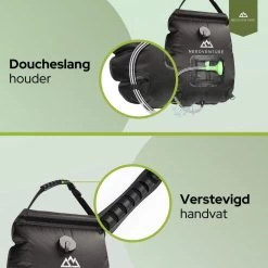 Needventure Solar Douche - Camping Douchezak - Buiten Douche - Tuindouche - Inclusief Thermometer - Waterzak Met Douchekop - 20L - Zwart 12 Needventure Solar Douche - Camping Douchezak - Buiten Douche - Tuindouche - Inclusief Thermometer - Waterzak Met Douchekop - 20L - Zwart -Campingwinkel 1200x1200 2117