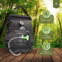 Needventure Solar Douche - Camping Douchezak - Buiten Douche - Tuindouche - Inclusief Thermometer - Waterzak Met Douchekop - 20L - Zwart 17 Needventure Solar Douche - Camping Douchezak - Buiten Douche - Tuindouche - Inclusief Thermometer - Waterzak Met Douchekop - 20L - Zwart -Campingwinkel 1200x1200 2120