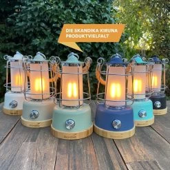 Skandika Kiruna LED-Lamp – Tentlampen – Campinglampen – Buiten Lantaarn – Buitenverlichting – Buiten Lamp - Retro Outdoor Camping Lamp Met Powerbank, Traploos Dimbaar, Draadloos, Oplaadbare Batterij, USB, Warm En Koud Wit, 75h Lichtduur – Beige -Campingwinkel 1200x1200 2174