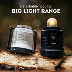 Favour L1061 Camping Lamp LED, 875 Lumen, IP64, Waterdicht, Draagbare Kampeerlamp, Tentlamp, Schokbestendig, 4 Verschillende Lichtmodi Incl Kaarslicht-modus, Afneembaar Deksel, Handig & Compact Formaat -Campingwinkel 1200x1200 2226