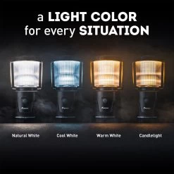 Favour L1061 Camping Lamp LED, 875 Lumen, IP64, Waterdicht, Draagbare Kampeerlamp, Tentlamp, Schokbestendig, 4 Verschillende Lichtmodi Incl Kaarslicht-modus, Afneembaar Deksel, Handig & Compact Formaat -Campingwinkel 1200x1200 2230