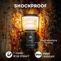 Favour L1061 Camping Lamp LED, 875 Lumen, IP64, Waterdicht, Draagbare Kampeerlamp, Tentlamp, Schokbestendig, 4 Verschillende Lichtmodi Incl Kaarslicht-modus, Afneembaar Deksel, Handig & Compact Formaat -Campingwinkel 1200x1200 2232