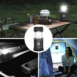 Merkloos Xtraworks - Multifunctionele Solar LED Campinglamp Met Handvatten - IPX 45 Waarde, USB-lader En Powerbank - Mat Zwart -Campingwinkel 1200x1200 2235