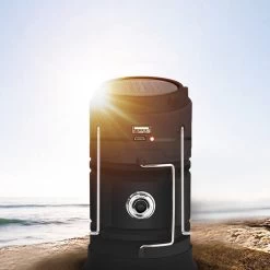 Merkloos Xtraworks - Multifunctionele Solar LED Campinglamp Met Handvatten - IPX 45 Waarde, USB-lader En Powerbank - Mat Zwart -Campingwinkel 1200x1200 2238