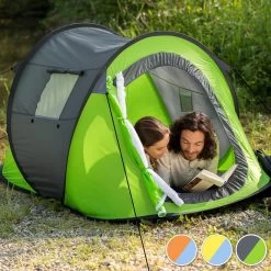 Pop Up Tent Waterkolom 1500 Mm/Cm² - Blauw - 2 Persoons -Campingwinkel 1200x1200 24