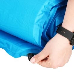 Springos Slaapmat | Zelfopblazend | 186 Cm | Inclusief Hoes & Hoofdkussen | Lichtblauw -Campingwinkel 1200x1200 378