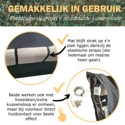 Earthle Volledige Earthing Tweepersoons Aardingsset - 2x Slaapmat + 2x Kussensloop - Aardingsmat - Aarden - Earthing Mat - Aarding - Grounding Mat - Kussensloop - Aardingskussensloop - Combo Deal -Campingwinkel 1200x1200 463