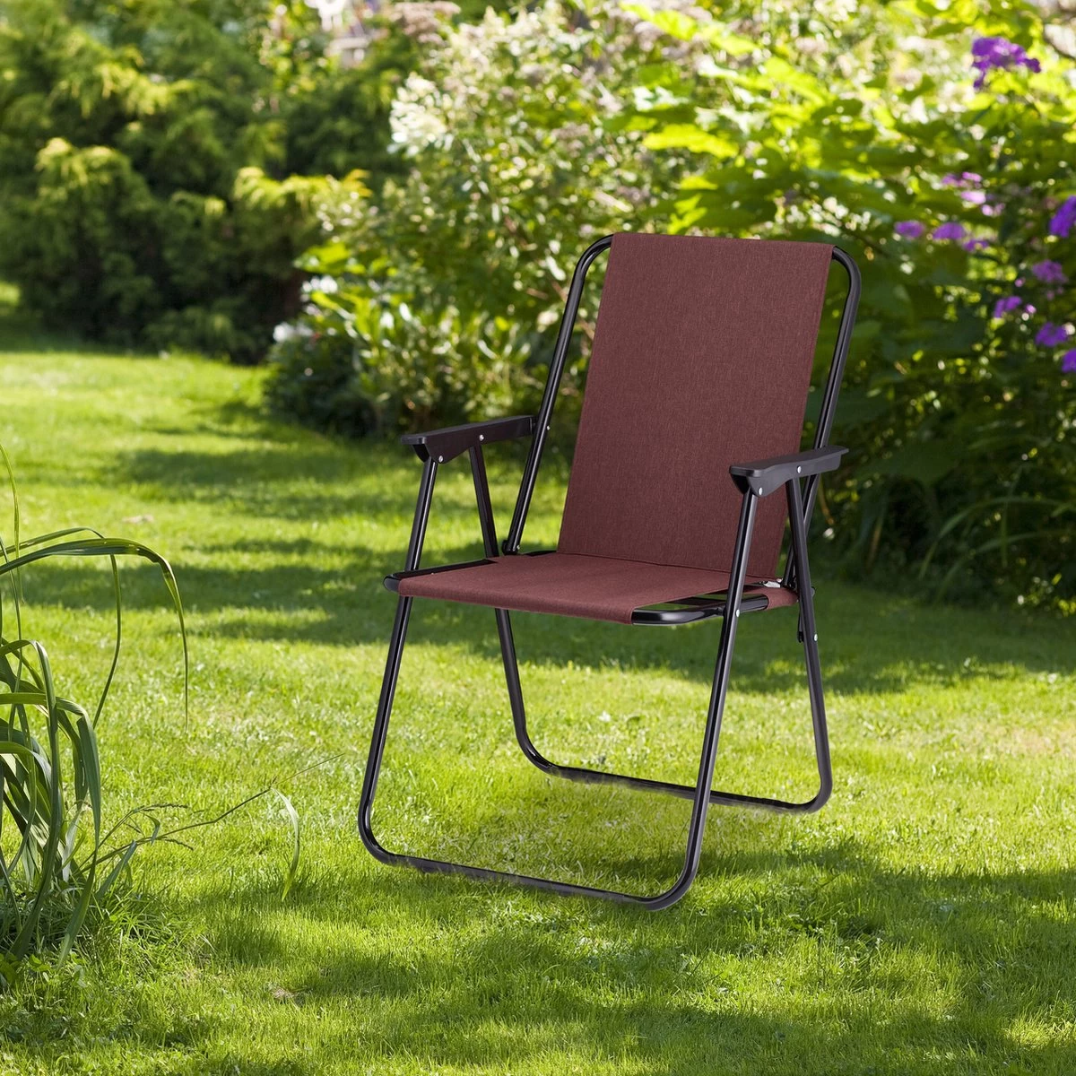 Relaxdays Campingstoel Inklapbaar Set Van 2 - Klapstoel 100 Kg - Visstoel Met Armleuningen - Grijs 6 Relaxdays Campingstoel Inklapbaar Set Van 2 - Klapstoel 100 Kg - Visstoel Met Armleuningen - Grijs - Afbeelding 6