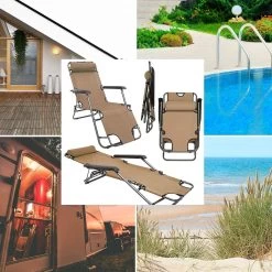 Ligstoel Opvouwbaar 155x60cm - Lichte Ligbed Relaxstoel Tuinstoel Campingstoel Strandstoel -Campingwinkel 1200x1200 497