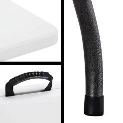 Casaria Tuintafel Opvouwbaar – Met Draaggreep 220x70 Cm – Wit -Campingwinkel 1200x1200 559