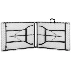 Casaria Tuintafel Opvouwbaar – Met Draaggreep 220x70 Cm – Wit -Campingwinkel 1200x1200 561