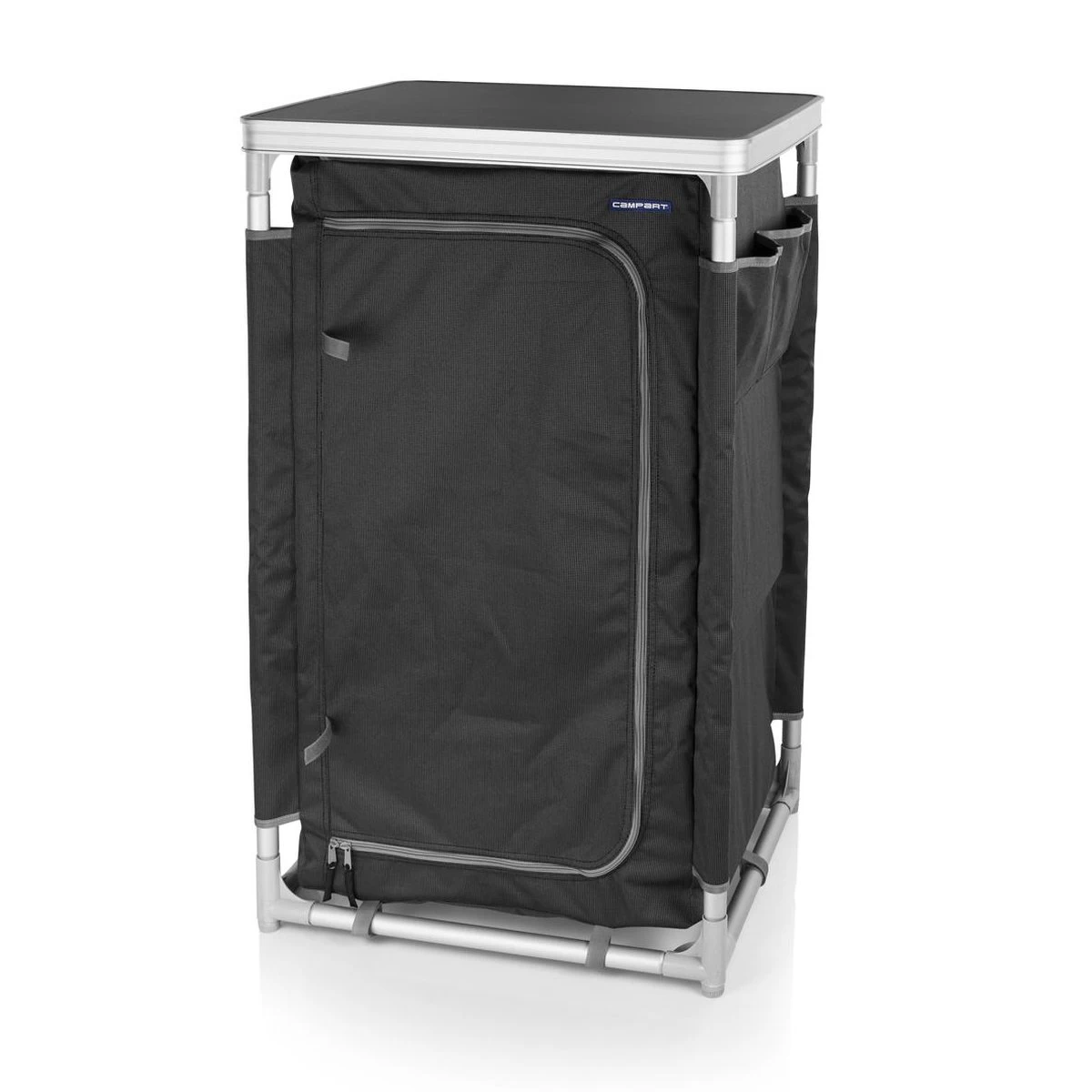 Campart Campingkast CU-0719 – Opvouwbaar En Verstelbaar - 4 Verstelbare Poten - 3 Lagen - Aluminium Frame - Grijs 15 Campart Campingkast CU-0719 – Opvouwbaar En Verstelbaar - 4 Verstelbare Poten - 3 Lagen - Aluminium Frame - Grijs - Afbeelding 15