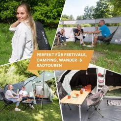 Skandika Campingstoel Compact – Campingstoelen - Campingstoel Tot 150 Kg Belastbaar - Kampeerstoel, Visstoel, Kleine Pakmaat, Opvouwbaar, Stabiel, Licht, Comfortabel Gepolsterd – Draagtas Meegeleverd - Vouwstoel – Zwart -Campingwinkel 1200x1200 600