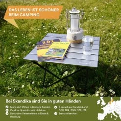 Skandika Ruka S Kleine Campingtafel – Campingtafels - Aluminium Campingtafel, Opvouwbaar, Zeer Licht, Eenvoudig Te Monteren, Stabiele Standaard - Opvouwtafel Voor Kamperen, Tenten Wandelen, Reizen, Thuis, Tuin – Tot Max. 20 Kg. - Grijs -Campingwinkel 1200x1200 686