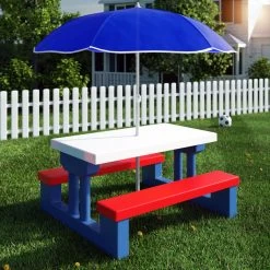 Merkloos Kinder Picknicktafel Met Parasol - Blauw 18 Merkloos Kinder Picknicktafel Met Parasol - Blauw -Campingwinkel 1200x1200 723