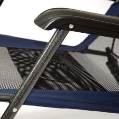 Ligstoel 155x60cm - Opvouwbaar Campingstoel Ligbed Strandstoel Tuinstoel Vouwligstoel Blauw -Campingwinkel 1200x1200 731