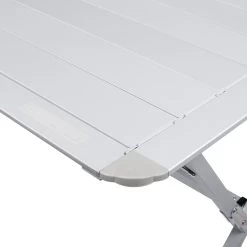 Campart Campingtafel XL TA-0806 - Opvouwbaar, Lichtgewicht En Met Verstelbare Poten - Kampeertafel Inklapbaar Inclusief Opbergtas - 140 X 80 X 70 Cm - Wit -Campingwinkel 1200x1200 740