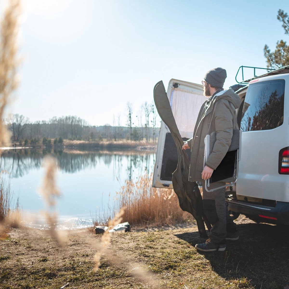 Relaxdays Strandstoel Opvouwbaar - Set Van 2 - Lage Campingstoel - Kampeerstoel Leuning - Grijs 4 Relaxdays Strandstoel Opvouwbaar - Set Van 2 - Lage Campingstoel - Kampeerstoel Leuning - Grijs - Afbeelding 4