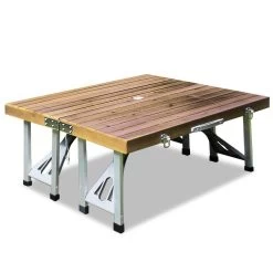 Merkloos Deuba Picknicktafel Campingtafel - Opvouwbaar Voor 4 Personen - Hout En Aluminium -Campingwinkel 1200x1200 802