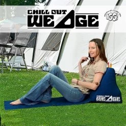 CKB LTD - Chill Out - Luchtbed - Campingstoel - Wedge Opblaasbare Ligstoel - Blauw Strandstoel 1 Persoons Volwassen Luchtbedden Kampeerstoel Vouwstoel Stoel Slaapmatje Slaapmatten Opvouwbaar Volwassenen Tuinstoel Opblaasstoel Kampeerstoelen Lucht -Campingwinkel 1200x1200 846