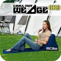 CKB LTD - Chill Out - Luchtbed - Campingstoel - Wedge Opblaasbare Ligstoel - Blauw Strandstoel 1 Persoons Volwassen Luchtbedden Kampeerstoel Vouwstoel Stoel Slaapmatje Slaapmatten Opvouwbaar Volwassenen Tuinstoel Opblaasstoel Kampeerstoelen Lucht -Campingwinkel 1200x1200 848
