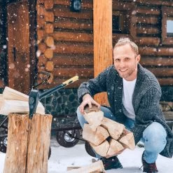 Relaxdays Bolderkar Tuin - Platte Tuinwagen - Luchtbanden - 200 Kg - Transportkar - Staal -Campingwinkel 1200x1200 906