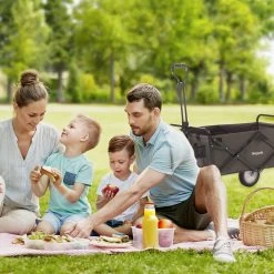 LifeGoods Bolderkar - Opvouwbaar - Draaibare Wielen - 2 Standen - 70KG Draagkracht - Grijs -Campingwinkel 1200x1200 939