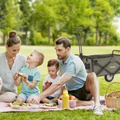 LifeGoods Bolderkar - Opvouwbaar - Draaibare Wielen - 2 Standen - 70KG Draagkracht - Groen -Campingwinkel 1200x1200 951