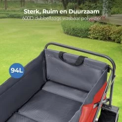 LifeGoods Bolderkar - Opvouwbaar - Tot 80KG - 94L - Wasbaar Polyester - 98x45cm - Rood/Grijs 17 LifeGoods Bolderkar - Opvouwbaar - Tot 80KG - 94L - Wasbaar Polyester - 98x45cm - Rood/Grijs -Campingwinkel 1200x1200 980
