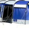 Skandika Montana 8 Sleeper Tent – Tunneltent – 8 Persoons Familietent - Campingtent – Sleeper Technology (2 Tot 4 Extra Donkere Slaapcabines) – Ingenaaide Tentvloer - Muggengaas – 700 X 310 X 200 Cm (LxBxH) – 5000mm Waterkolom – Kamperen – Blauw/wit
