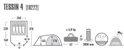 High Peak Tessin 4 Koepeltent - 4-Persoons - Grijs 5 High Peak Tessin 4 Koepeltent - 4-Persoons - Grijs -Campingwinkel 1200x478