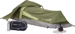 Where Tomorrow Solo Tent 220X80X50 Cm - Groen - 1 Persoons 10 Where Tomorrow Solo Tent 220X80X50 Cm - Groen - 1 Persoons -Campingwinkel 1200x544