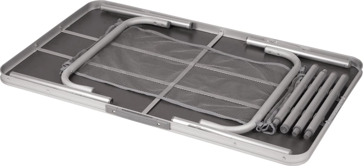 Bo-Camp Campingtafel - 100x60x70 - Grijs 6 Bo-Camp Campingtafel - 100x60x70 - Grijs - Afbeelding 6