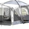 Skandika Pitea XL CROSS Tent – Koepeltenten - Autotent – Campingtent Voor SUV, Caddy, Auto, CUV - Voor Max. 4 Personen – Vrijstaand – Met/zonder Slaapcabine – Max. Stahoogte 230 Cm – 3000mm Waterkolom - 475 X 290 X 230 Cm (LxBxH) – Kamperen - Grijs