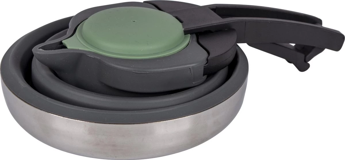 Bo-Camp Theeketel - Opvouwbaar - 1.2 Liter - Siliconen/rvs 6 Bo-Camp Theeketel - Opvouwbaar - 1.2 Liter - Siliconen/rvs - Afbeelding 6