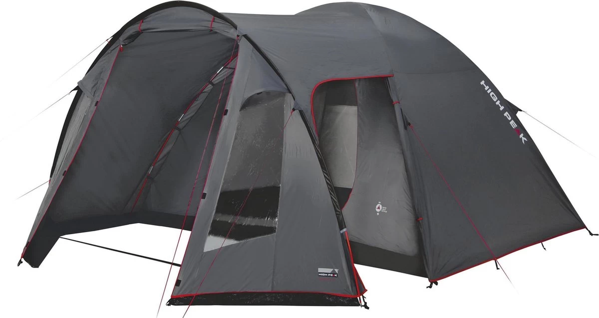 High Peak Tessin 4 Koepeltent - 4-Persoons - Grijs 1 High Peak Tessin 4 Koepeltent - 4-Persoons - Grijs