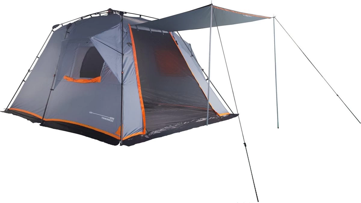 Where Tomorrow Gezinstent Met Zonnendak 300X395X200 Cm- Grijs - 5 Persoons 2 Where Tomorrow Gezinstent Met Zonnendak 300X395X200 Cm- Grijs - 5 Persoons - Afbeelding 2