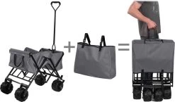 TecTake - Opvouwbare Bolderkar Heidrun Grijs -Campingwinkel 1200x703 3