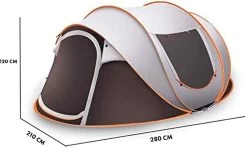 Fly Lab Luxe Pop Up Tent - Kampeer Tent - Grijs/Oranje - 4 Persoons 21 Fly Lab Luxe Pop Up Tent - Kampeer Tent - Grijs/Oranje - 4 Persoons -Campingwinkel 1200x714