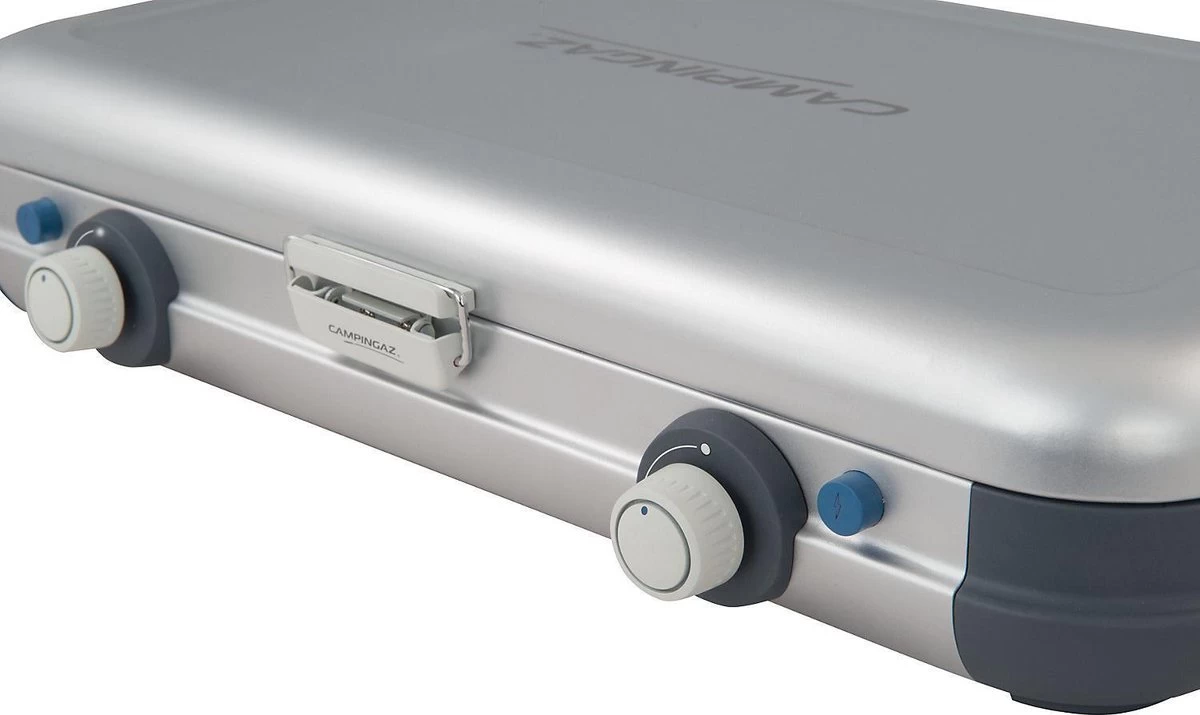 Campingaz Camping Kitchen 2 CV PZ Camping Kooktoestel - 2-pits - 2x 2000 Watt - Piezo 6 Campingaz Camping Kitchen 2 CV PZ Camping Kooktoestel - 2-pits - 2x 2000 Watt - Piezo - Afbeelding 6