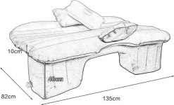 Merkloos Auto Reizen Opblaasbare Matras Luchtbed Camping Universele SUV Achterbank Couch (Grijs) -Campingwinkel 1200x727 5