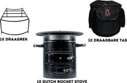 Dutch Rocket Stove - Rocket Stove - Kooktoestel Op Houtvuur - Met Draagtas - Dutch Oven -Campingwinkel 1200x793 6