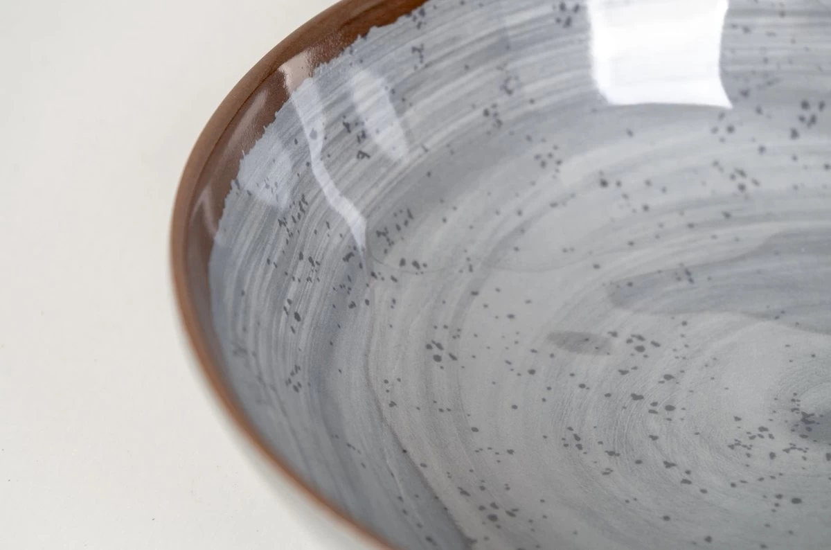 Bo-Camp Servies - Halo - 12-delig - Grijs 2 Bo-Camp Servies - Halo - 12-delig - Grijs - Afbeelding 2