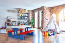 Merkloos Kinder Picknicktafel Met Parasol - Blauw 14 Merkloos Kinder Picknicktafel Met Parasol - Blauw -Campingwinkel 1200x800 119