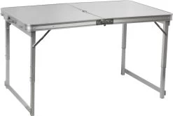 Capture Outdoor, "Camp6 AL-120L" Luxe Inklapbare Stabiele Kampeertafel, Voor 6 Personen, Aluminium, 70x120cm, Aluminium Vierkante Poten, In De Hoogte Regelbaar, Inklapbaar In Een Draagbare Koffer Formaat, Met Steun Voor Parasol, …